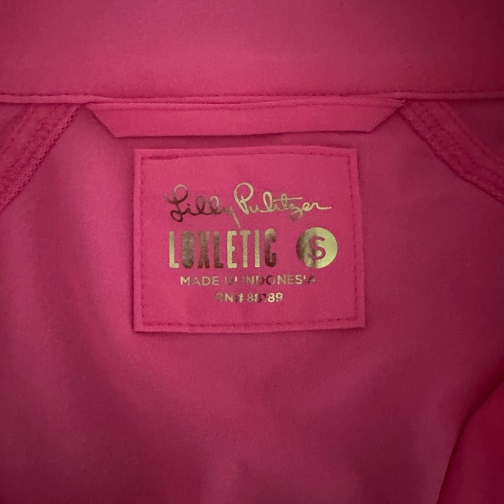Lilly Pulitzer Luxletic Pink Jacket size small - Picture 2 of 3